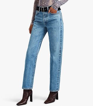 CQY + Vinyl Relaxed Jeans