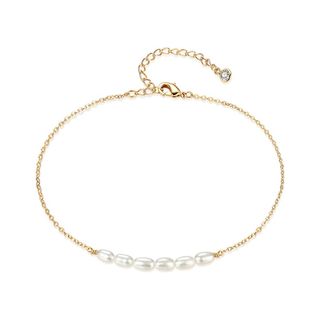 Mevecco + 18k Gold Plated Dainty Ankle Bracelet