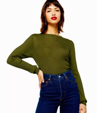 Topshop + Boxy Knitted Crop Top