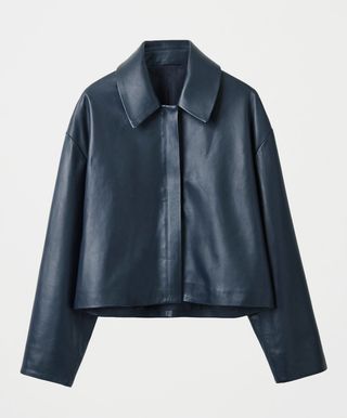COS + Zip-Up Leather Jacket