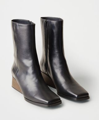 COS + Square-Toe Wedge Boots