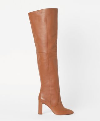 H&M + Leather Thigh Boots
