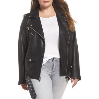 Levi's + Oversize Faux Leather Moto Jacket