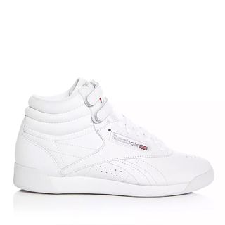 Reebok + Freestyle Leather High Top Sneakers