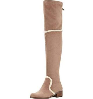 Charles David + Over The Knee Shearling Trim Boot