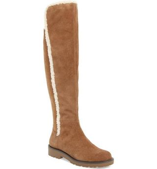 Sole Society + Juno Faux Shearling Trim Boot