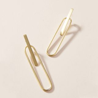 Sibilia + Paper Clip Drop Earrings