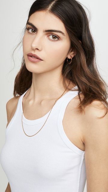 The 20 Best Non-See-Through White Tank Tops | Who What Wear