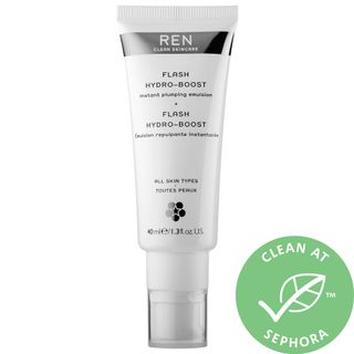 Ren Clean Skincare + Flash Hydro-Boost Instant Plumping Emulsion