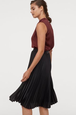 H&M + Pleated Skirt