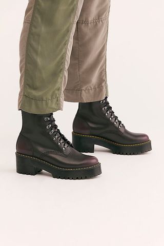 Dr. Martens + Leona Platform Ankle Boots