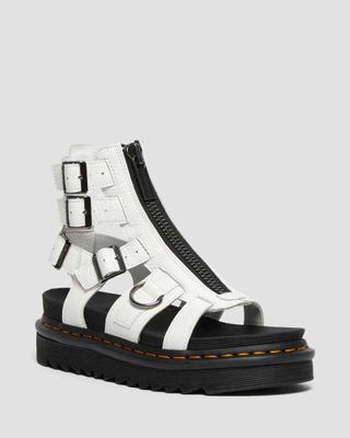 Dr. Martens + Olson Zipped Leather Strap Sandals