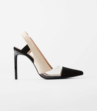 Zara + Vinyl Slingback Shoes