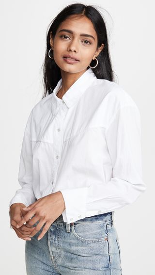 James Perse + Embroidered Western Shirt