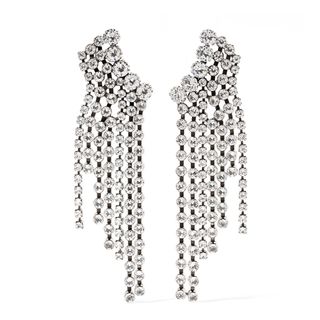 Isabel Marant + Silver-Tone Crystal Earrings