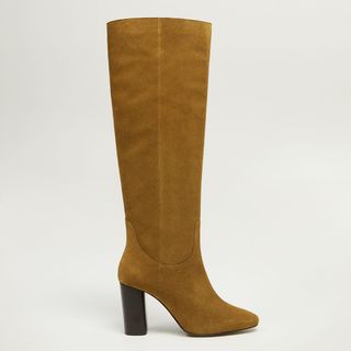 Mango + Leather High-Leg Boots