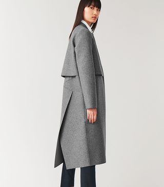 COS + Square-Neck Wool Coat