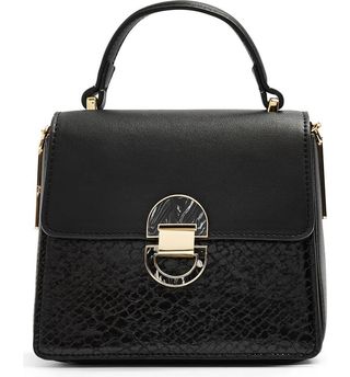 Topshop + Mini Celia Faux Leather Crossbody Bag