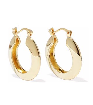 Iris & Ink + Ameera 18-Karat Gold-Plated Sterling Silver Hoop Earrings