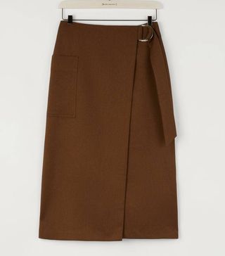Warehouse + Utility Midi Wrap Skirt