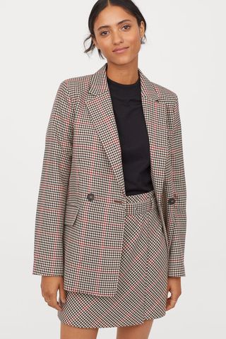 H&M + Double-Breasted Jacket