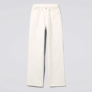 Weekday + Row White Jeans