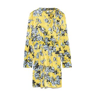 Zara + Floral Print Dress with Bow