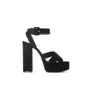 Zara + Wide Heel Platform Sandals