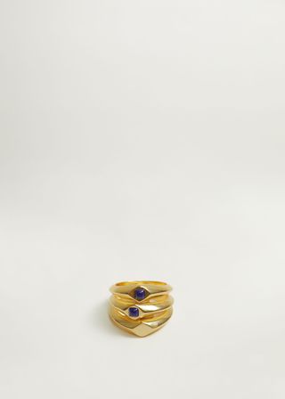 Mango + Semiprecious Stone Ring Set