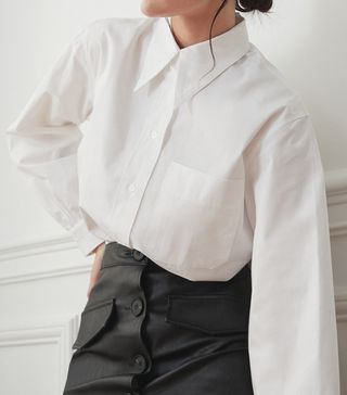 Pixie Market + Andrea Pointed Collar Shirt