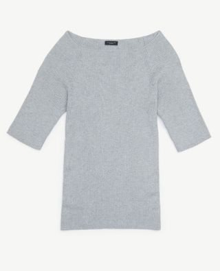 Ann Taylor Factory + Ribbed Boatneck Sweater
