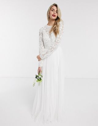 ASOS Edition + Elizabeth Beaded Bodice Wedding Dress