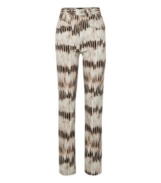 Isabel Marant + Dominic Tie-Dyed High-Rise Straight-Leg Jeans