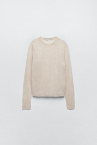 Zara + Wool Blend Knit Sweater