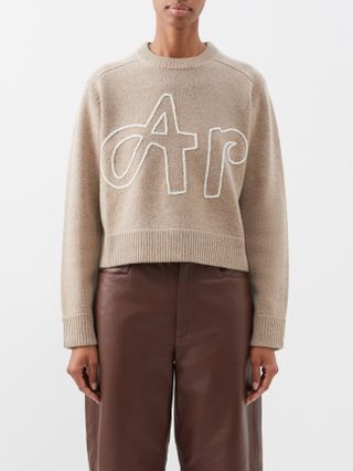 Bella Freud + Art Chainstitched Merino Sweater