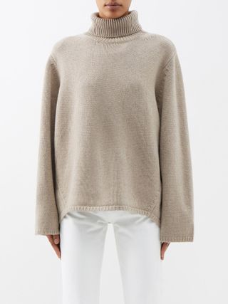 Toteme + Roll-Neck Wool-Blend Sweater