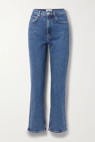 Agolde + High Rise Stovepipe Straight-Leg Jeans