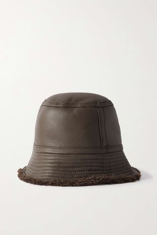 Yves Salomon + Shearling Bucket Hat