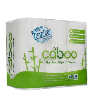 Caboo + Tree-Free Bamboo Paper Towels, 6 Rolls