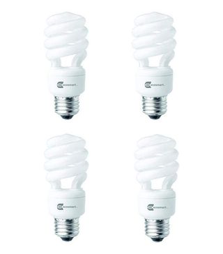 Ecosmart + 14-Watt Daylight Compact Flourescent (CFL) Light Bulbs (Pack of 8)