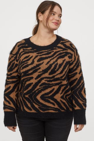 H&M+ + Jacquard-Knit Sweater