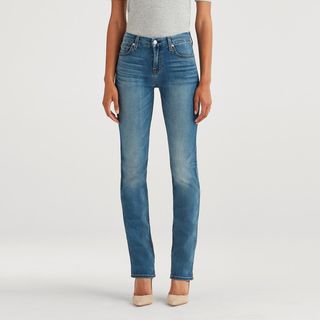 7 for All Mankind + Kimmie Straight Jeans in Amazing Heritage