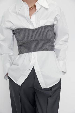 Zara + Knit Cropped Top