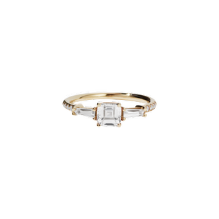Meadowlark + Juliet Ring - 9ct Yellow Gold / White Diamond with White Diamonds