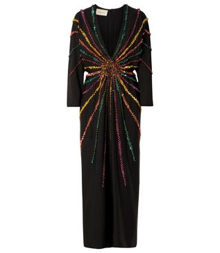 Gucci + Embellished Silk Crepe de Chine Gown