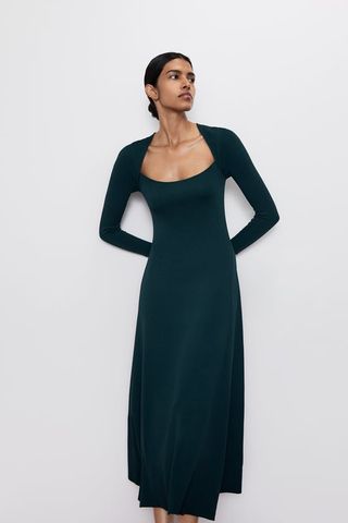 Zara + Knit A-Line Dress