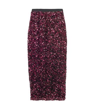 Rebecca Taylor + Stretch Sequin Skirt