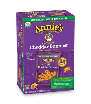 Annie’s Homegrown + Organic Cheddar Bunnies Baked Snack Crackers, 12 ct (Pack of 4)