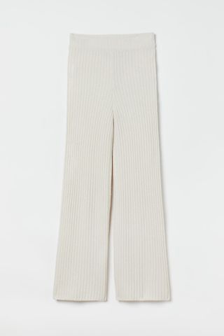 H&M + Rib-Knit Merino Wool-Blend Pants