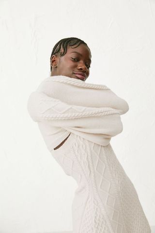 H&M + Cable-Knit Dress